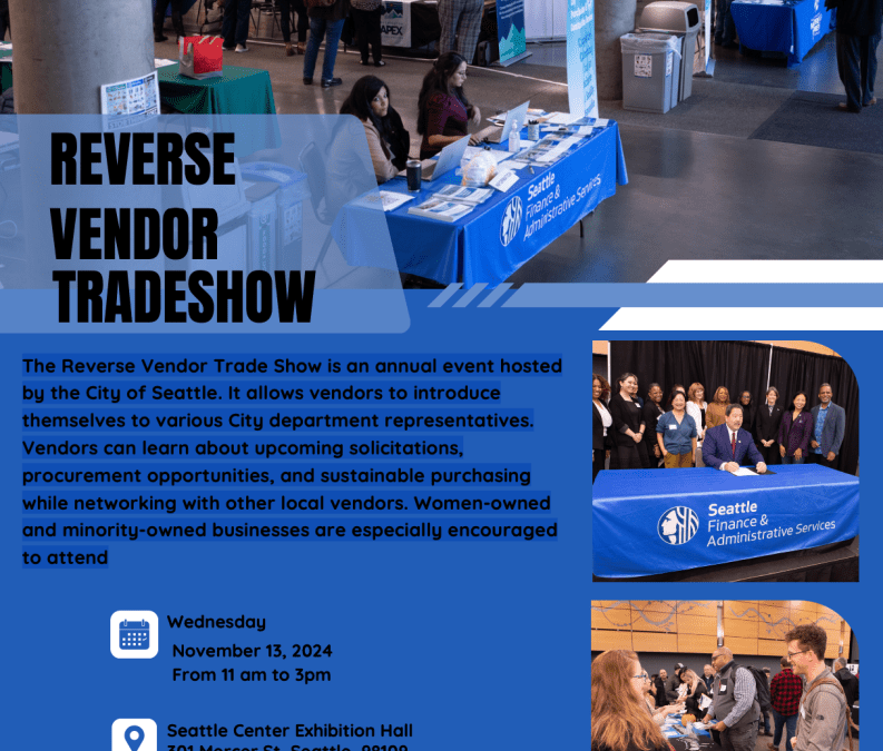 Attend The 2024 Reverse Vendor Tradeshow