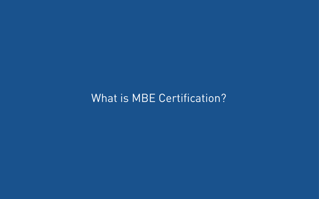 What is MBE Certification? 